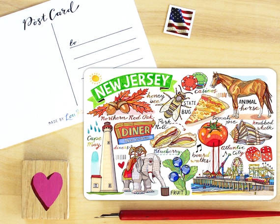 New Jersey postcard. Garden State.