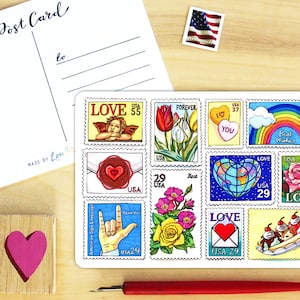 Sending Love postcard.