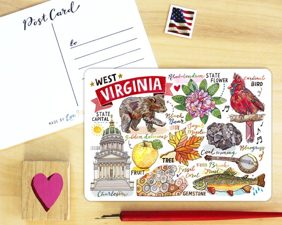 West Virginia State Postcard.
