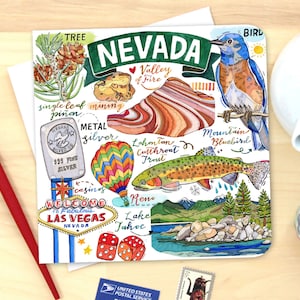 Nevada Card. Single or Pack of 4.