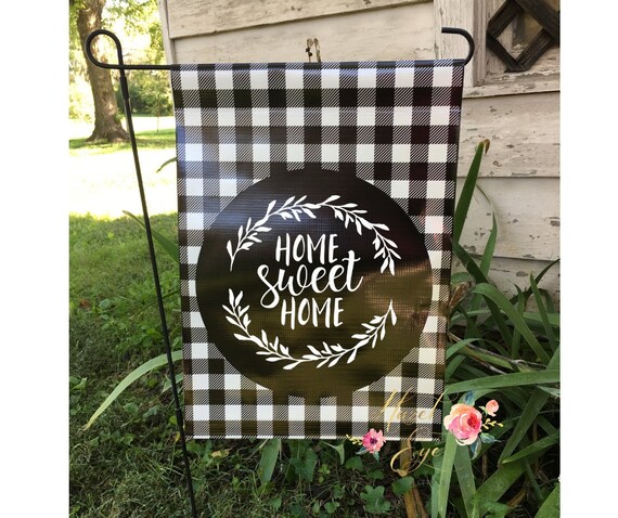 Buffalo Plaid Christmas Garden Flag Buffalo Plaid Christmas Etsy