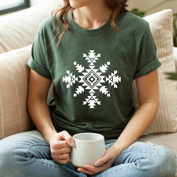 Aztec Snowflake - unisex t-shirt
