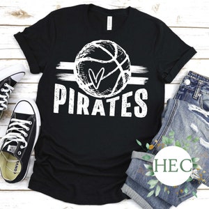 Pirates Basketball - Piraten Maskottchen - Basketball Mom - Unisex T-Shirt