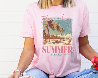 Portami dove l'estate non finisce mai - t-shirt unisex