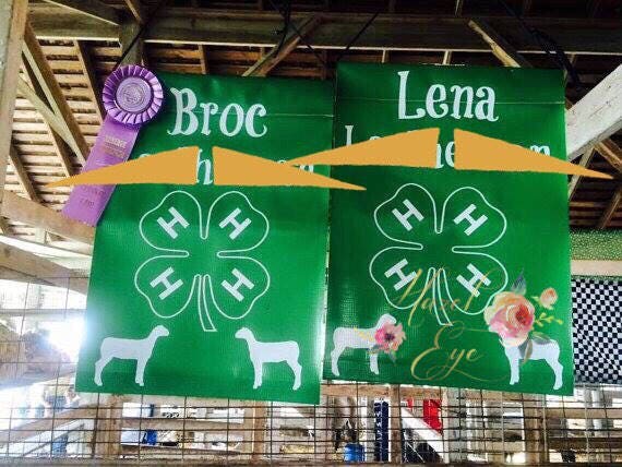 4-H Show Flag 4-H Display 4-H Livestock Display - Etsy