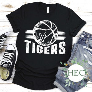 Tigers Basketball - tigers mascot - Basketball Mom - unisex t-shirt