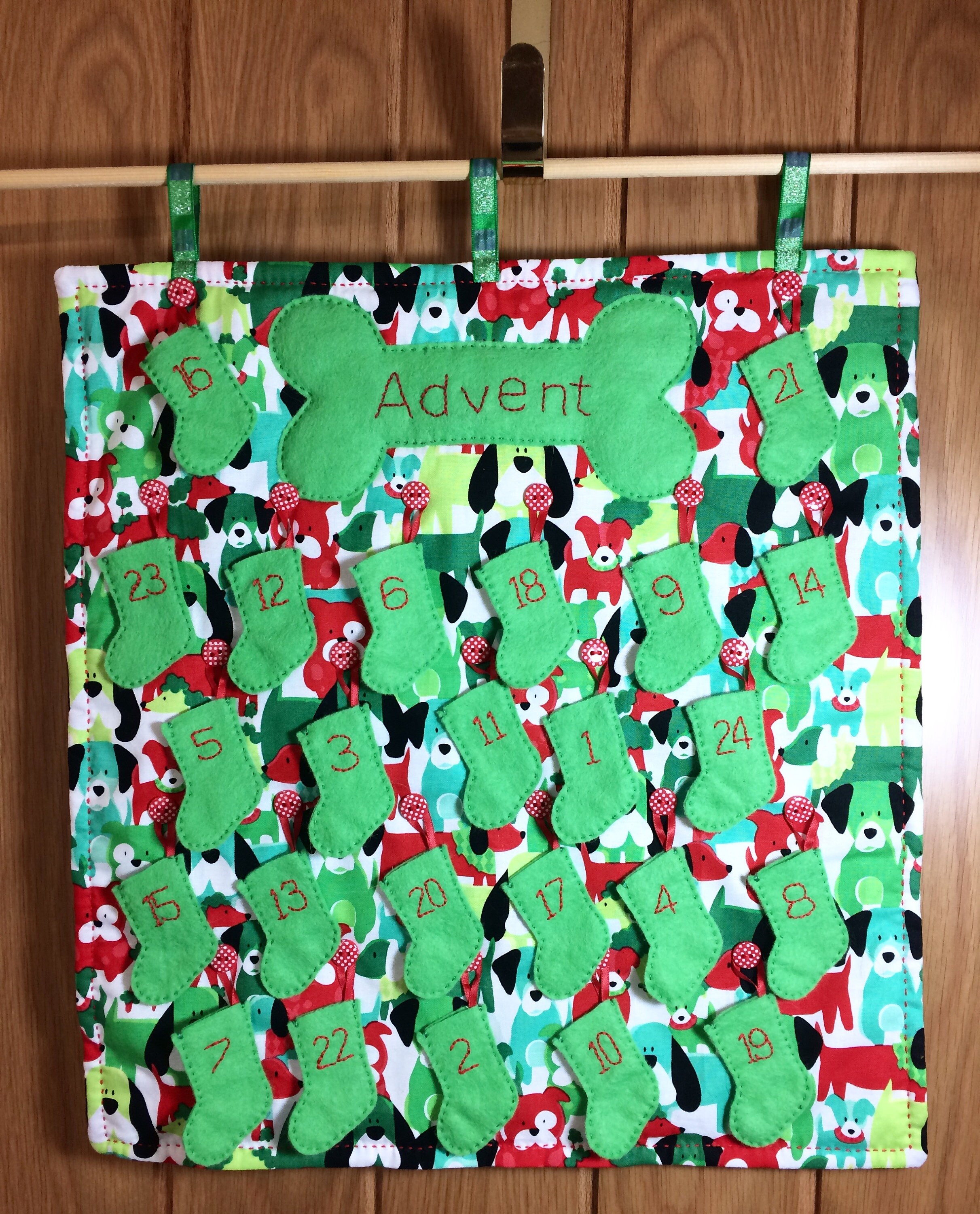 Dog Advent Calendar Pet Advent Calendar Fabric Advent Etsy