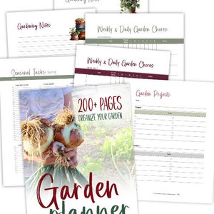 the ultimate vegetable garden planner cover and pages