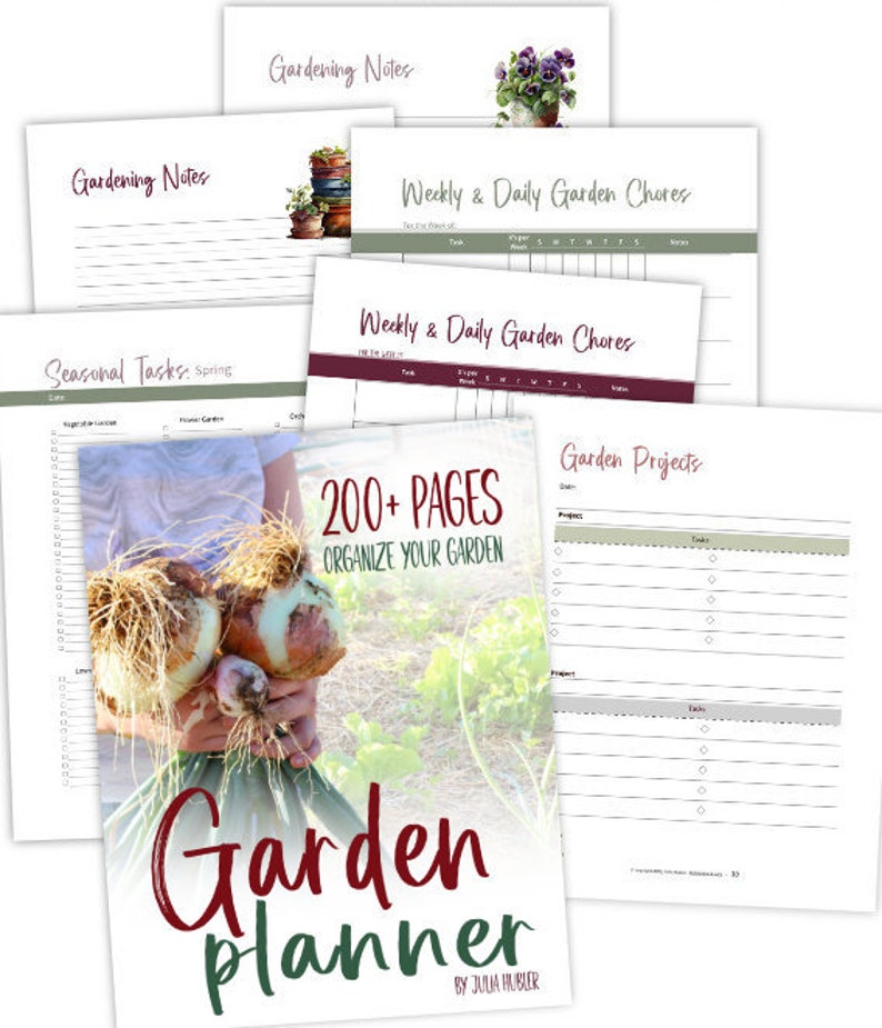 the ultimate vegetable garden planner cover and pages