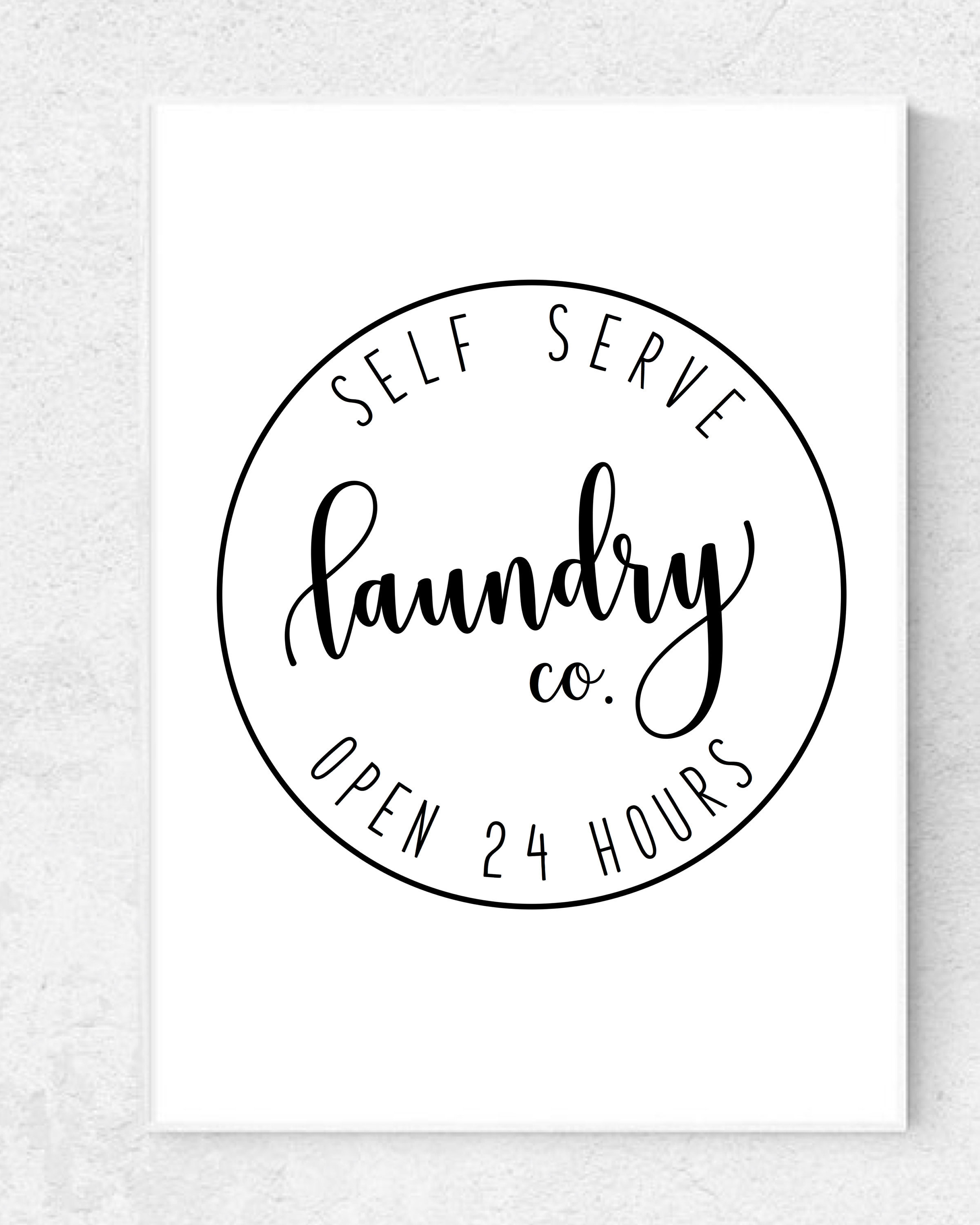 Printable Laundry Room Signs