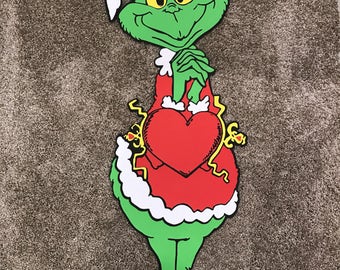 17" Smiling Grinch Character Paper Cutout