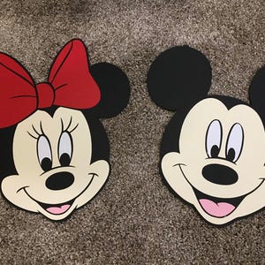Mickey & Minnie Paper Cutouts