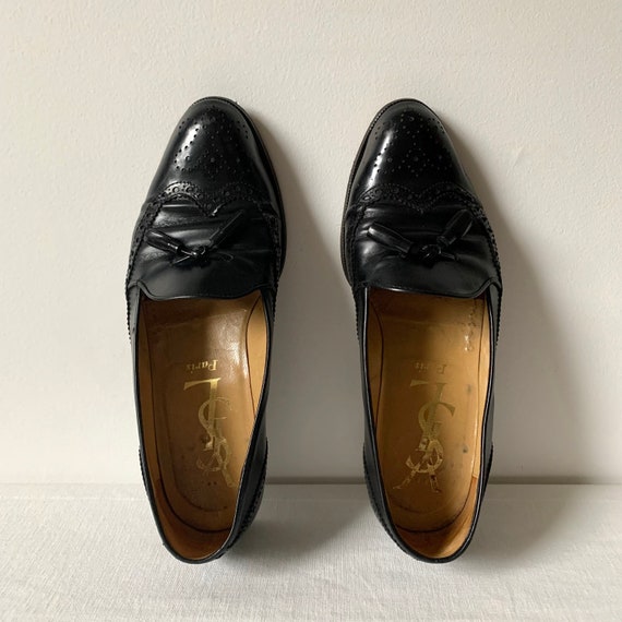 YSL | Men's Oxfords | Tasseled Wingtip Loafers | US 7 - Etsy YSL | Men's Oxfords | Tasseled Wingtip Loafers | US 7 - Etsy