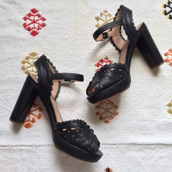 see by chloé | scalloped platform heels | US 8