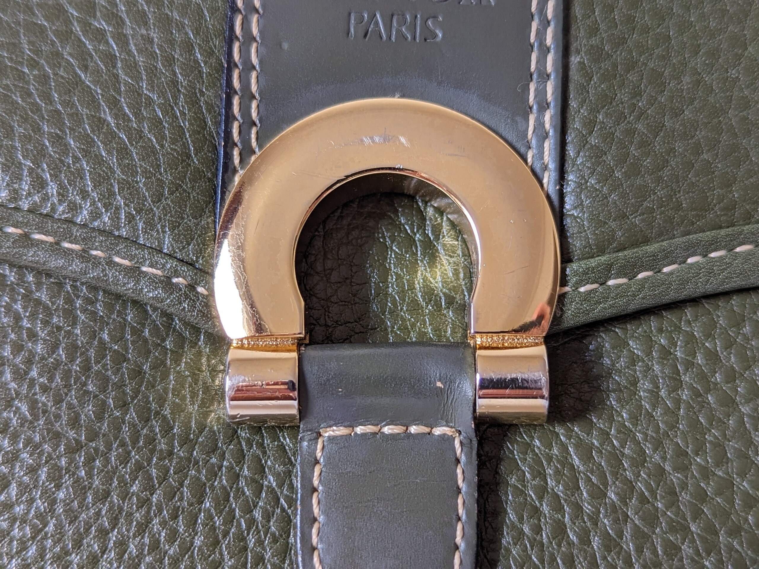 CARVEN | Two-tone Green Crossbody Purse | Horsebit Detail - Etsy