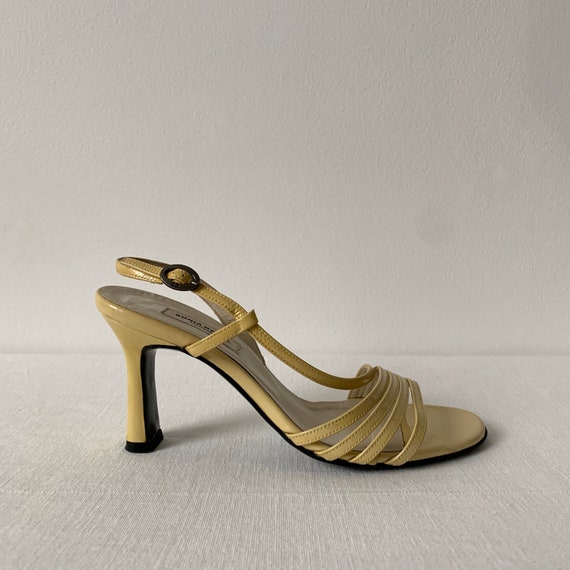 SONIA RYKIEL | strappy yellow heels | patent leat… - image 4