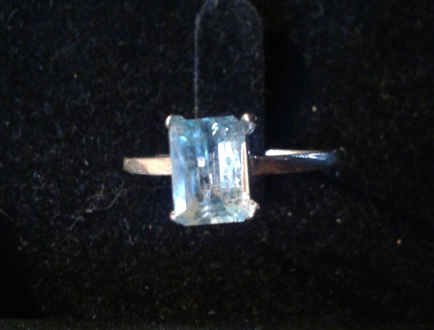 Natural Very Rare Hauynite Sterling Silver Engagement Ring (Comes with report) - Thumbnail 2