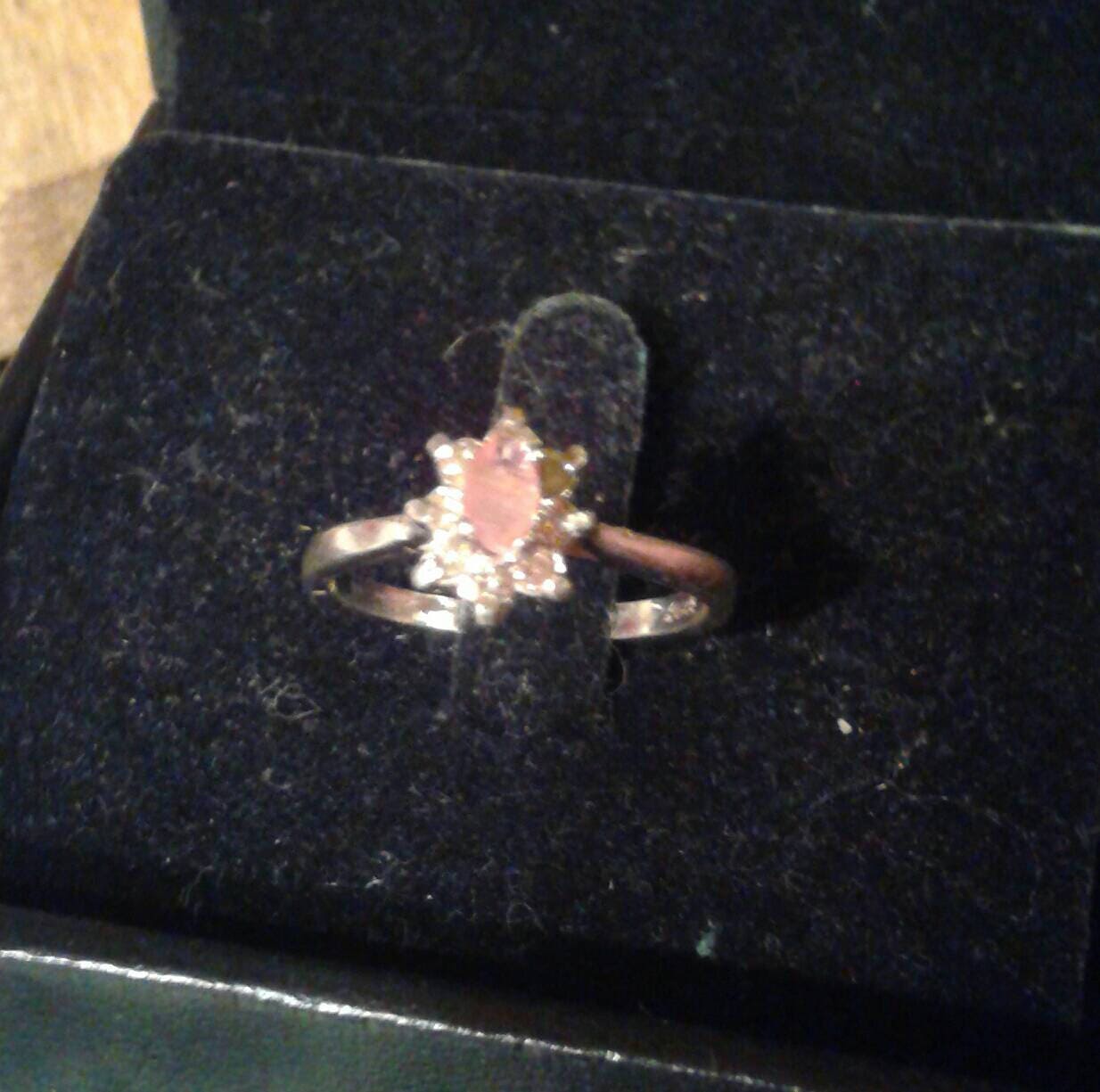 Rarest Natural Bixbite White Zircon Sterling Silver Engagement Ring (Comes with report) - Thumbnail 4