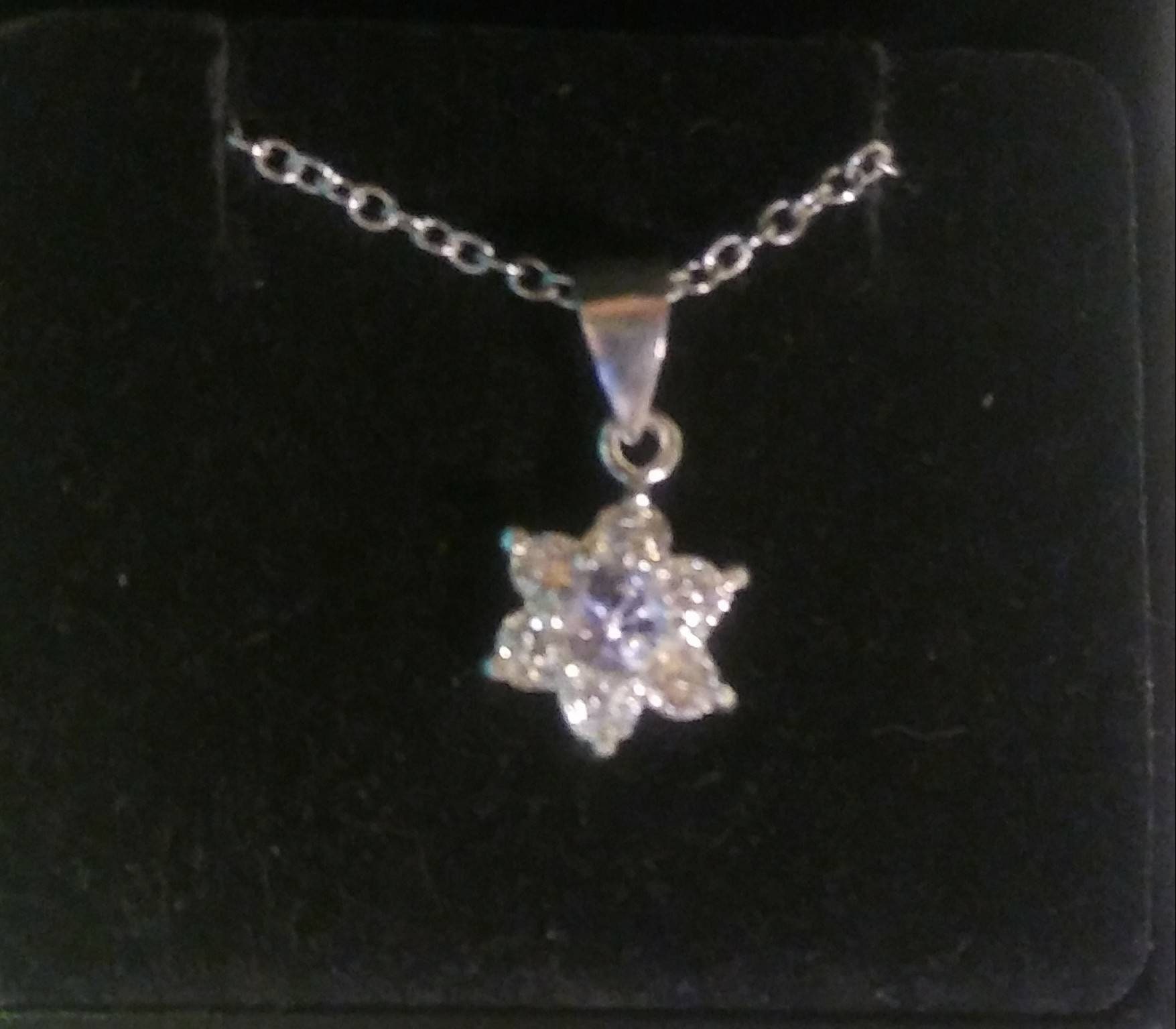 Natural Rare Blue Maxixe Beryl White Sapphire Sterling Silver Necklace (Comes with report) - Thumbnail 3