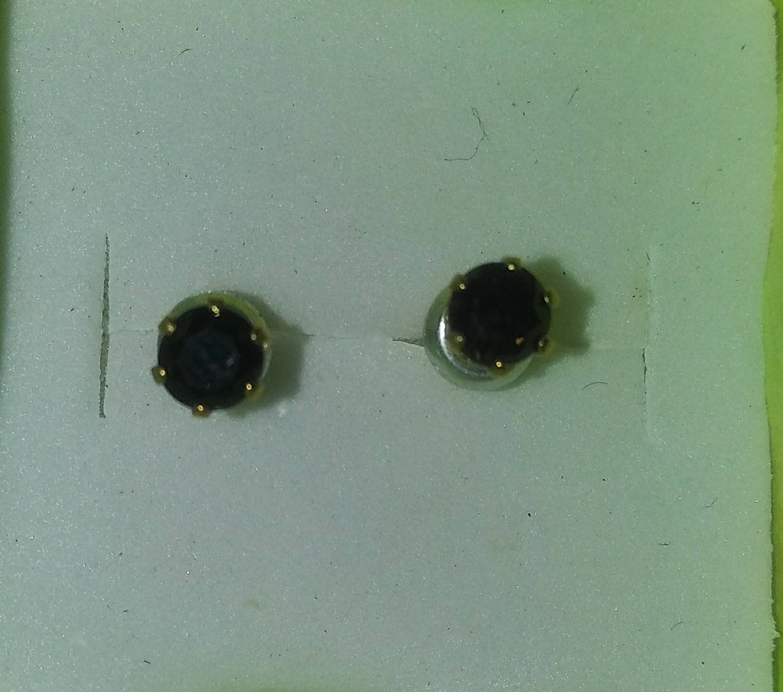 Natural Epidote 14K Gold Vermiel Earrings