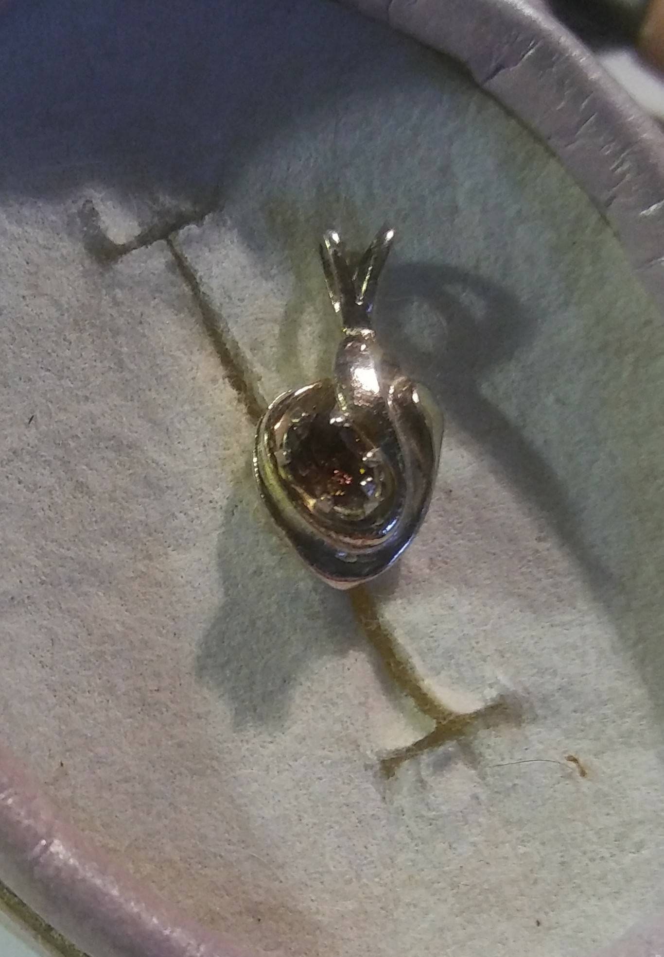 Natural Color Change Axinite Sterling Silver Necklace