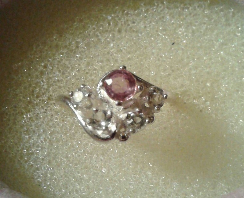 Natural Spinel Sterling Silver Engagement Ring