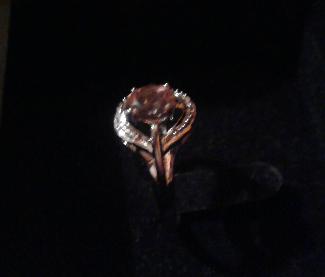 Natural Andalusite Diamond accented Sterling Silver Ring - Thumbnail 3