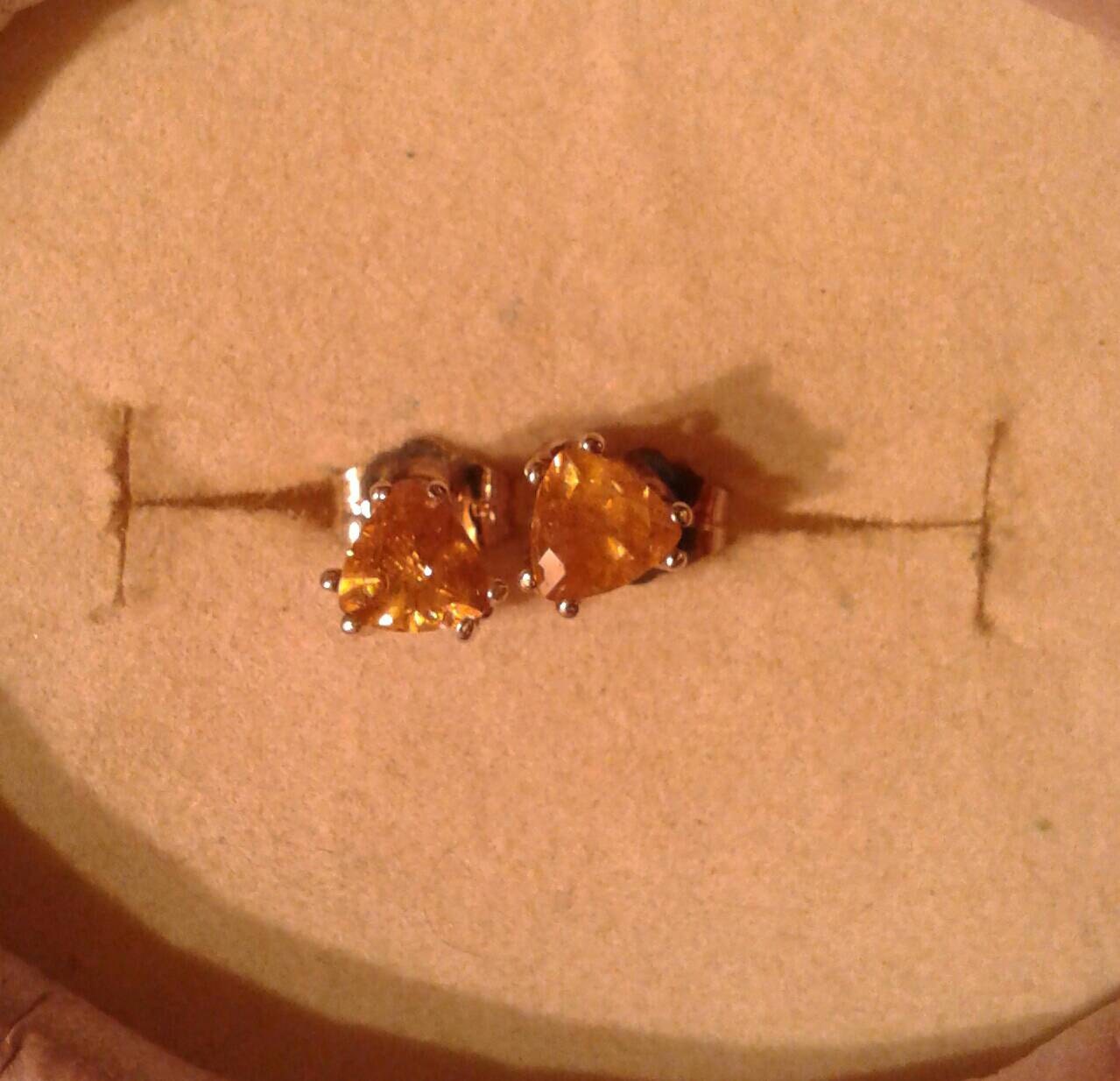 Natural Sphene / Titanite Sterling Silver Earrings - Thumbnail 3