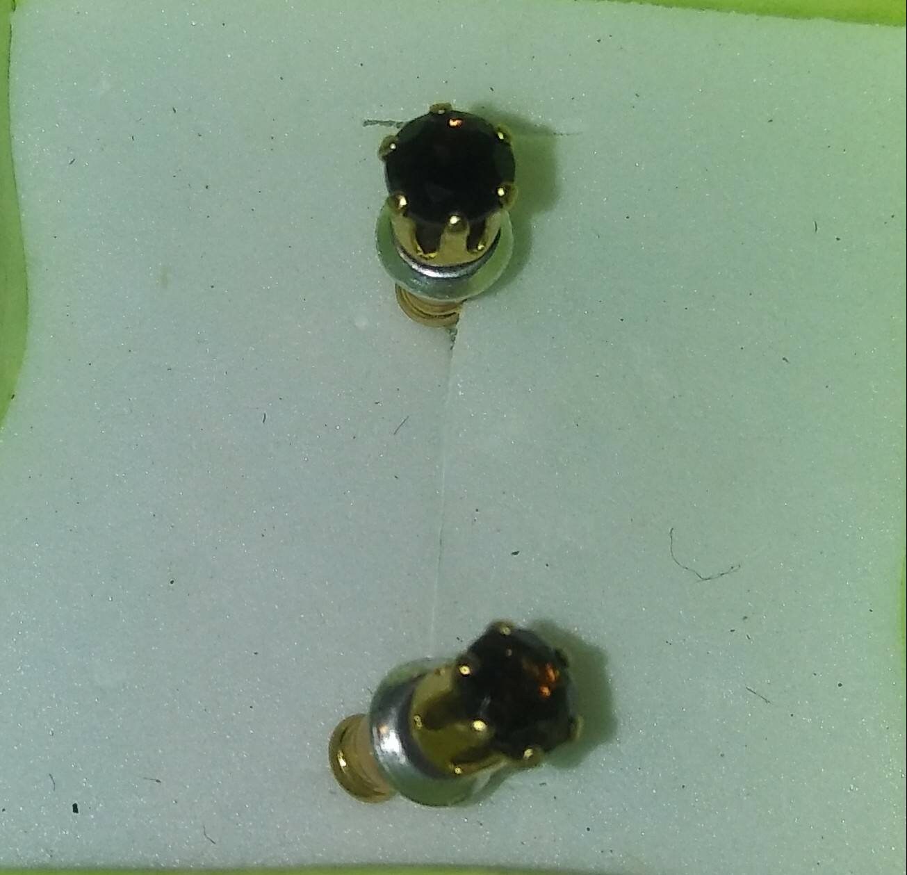 Natural Epidote 14K Gold Vermiel Earrings - Thumbnail 2