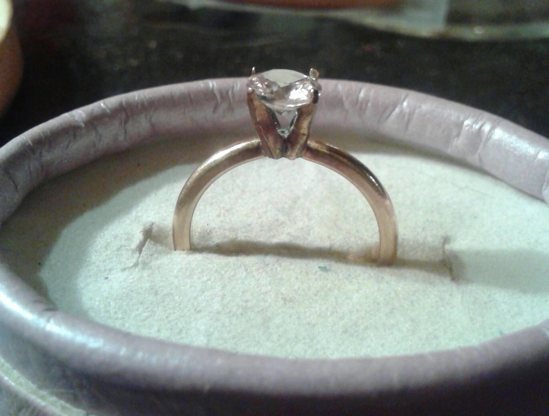 Natural Color Change Diaspore 10K Yellow Gold Engagement Ring (Comes with report) - Thumbnail 4