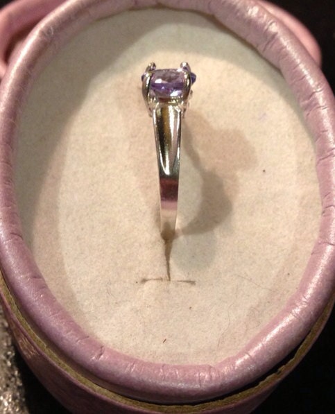 Natural Tanzanite Sterling Silver Ring - Thumbnail 3