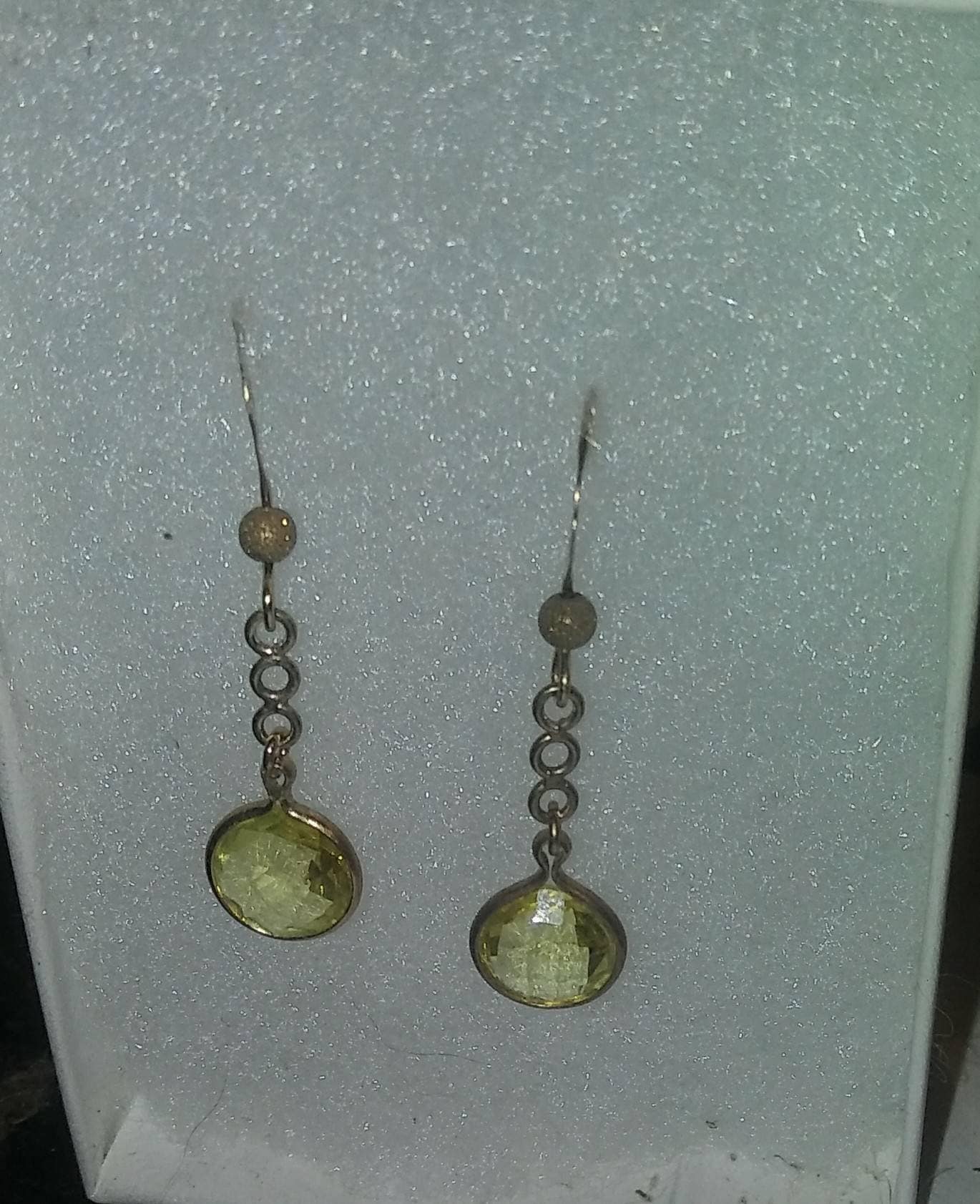 Natural Lemon Quartz 10K Gold Vermiel Earrings - Thumbnail 2