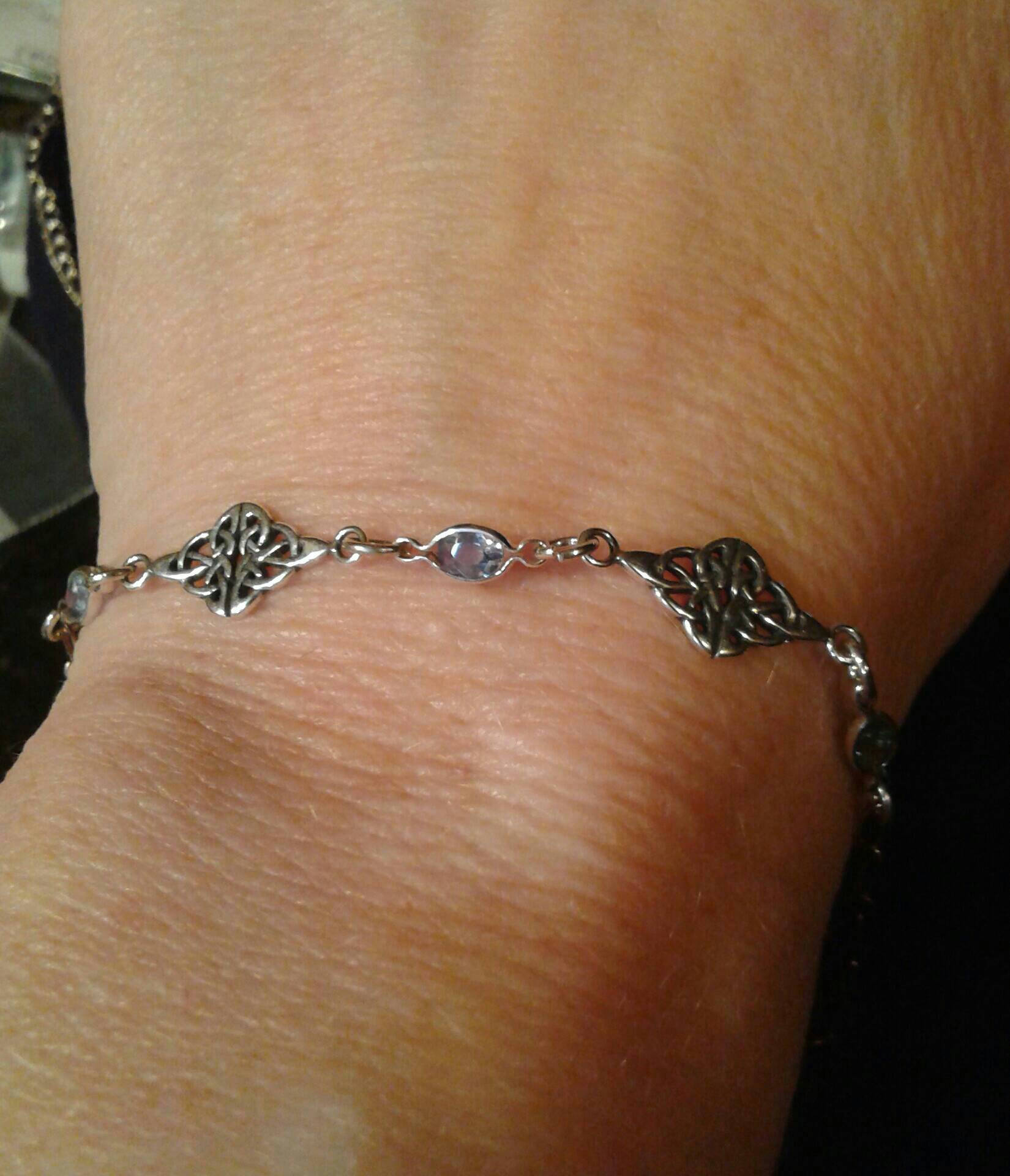 Natural Color Change Alexandrite Sterling Silver Bracelet - Thumbnail 3