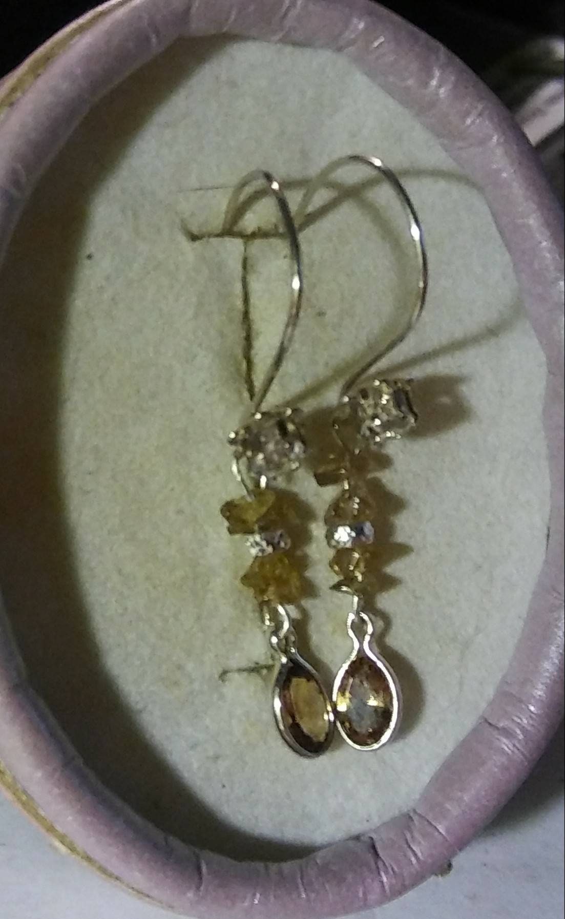 Natural Color Change Malaya  Garnet Morganite accented Sterling Silver Earrings - Thumbnail 2