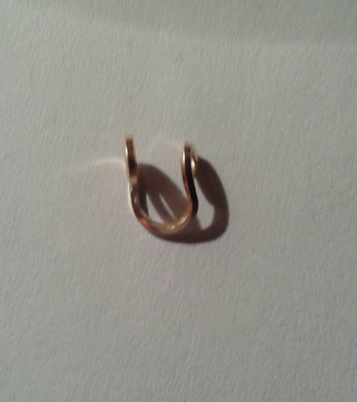 Peirceless 14K Gold Nose/Tragus Ring - Thumbnail 2