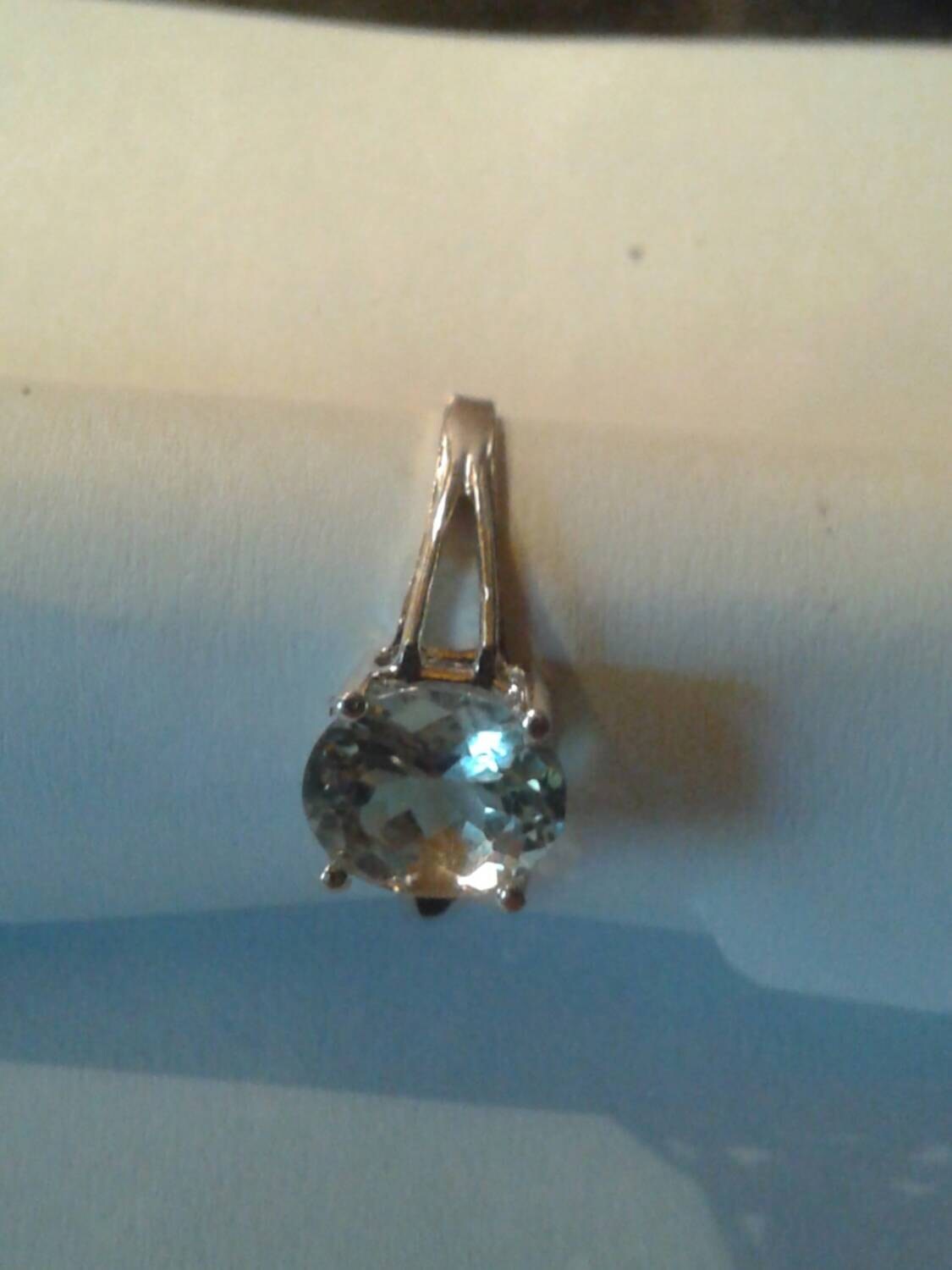 Natural Green Amethyst (Prasiolite) Sterling Silver Engagement Ring - Thumbnail 2