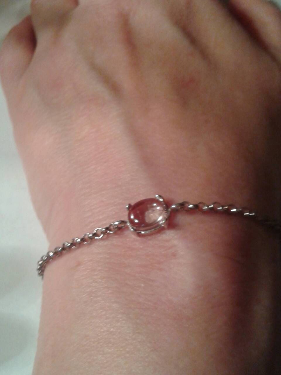 Natural Color Change Diaspore Sterling Silver Bracelet - Thumbnail 3