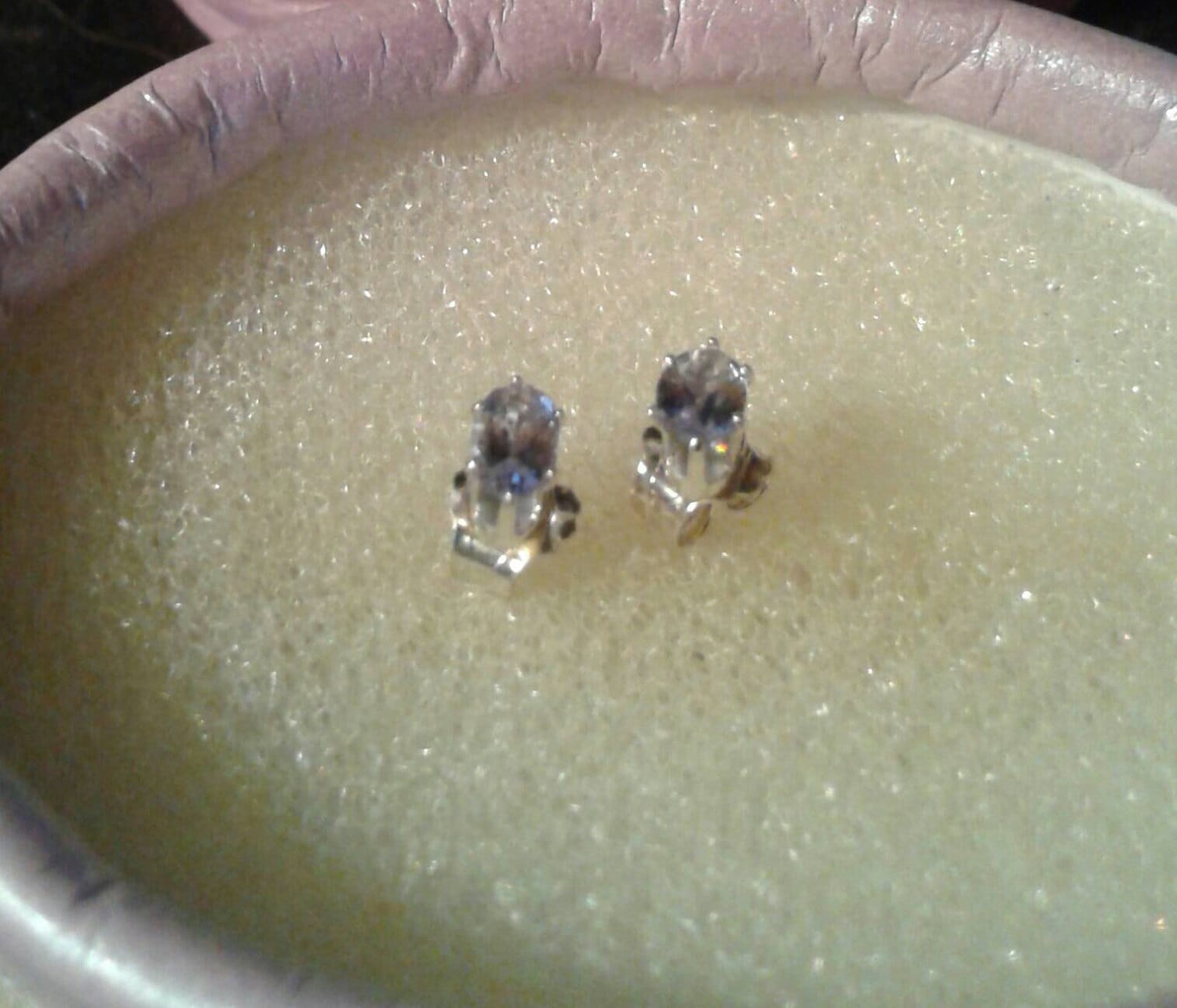 Natural Tanzanite Sterling Silver Earrings