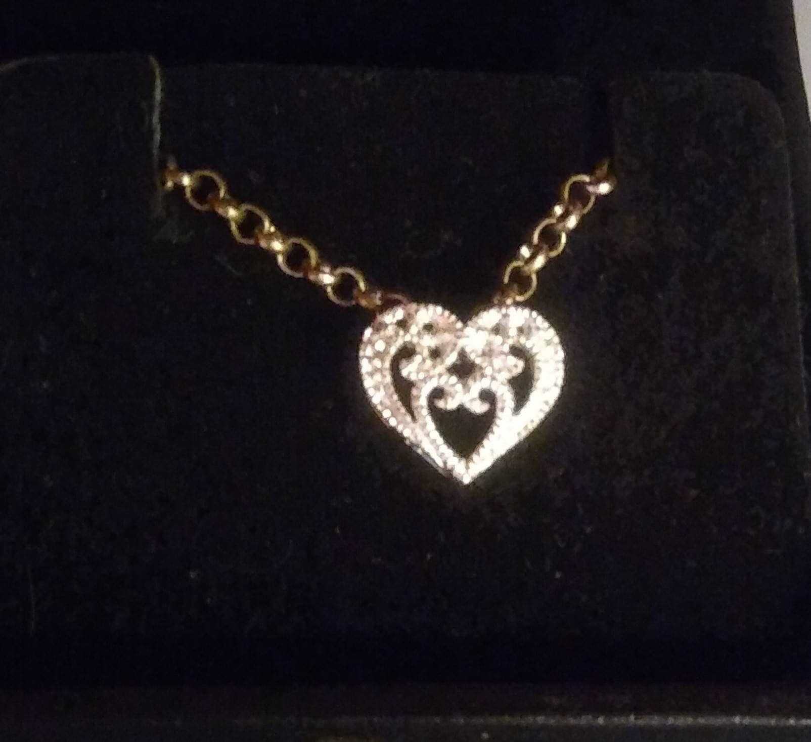 Natural Diamonds Sterling Silver Necklace - Thumbnail 2