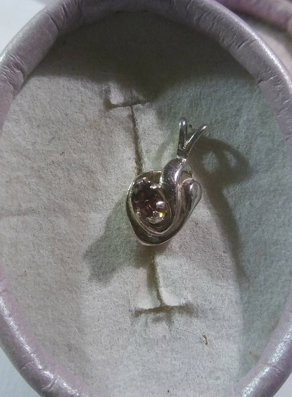 Natural Color Change Axinite Sterling Silver Necklace - Thumbnail 5