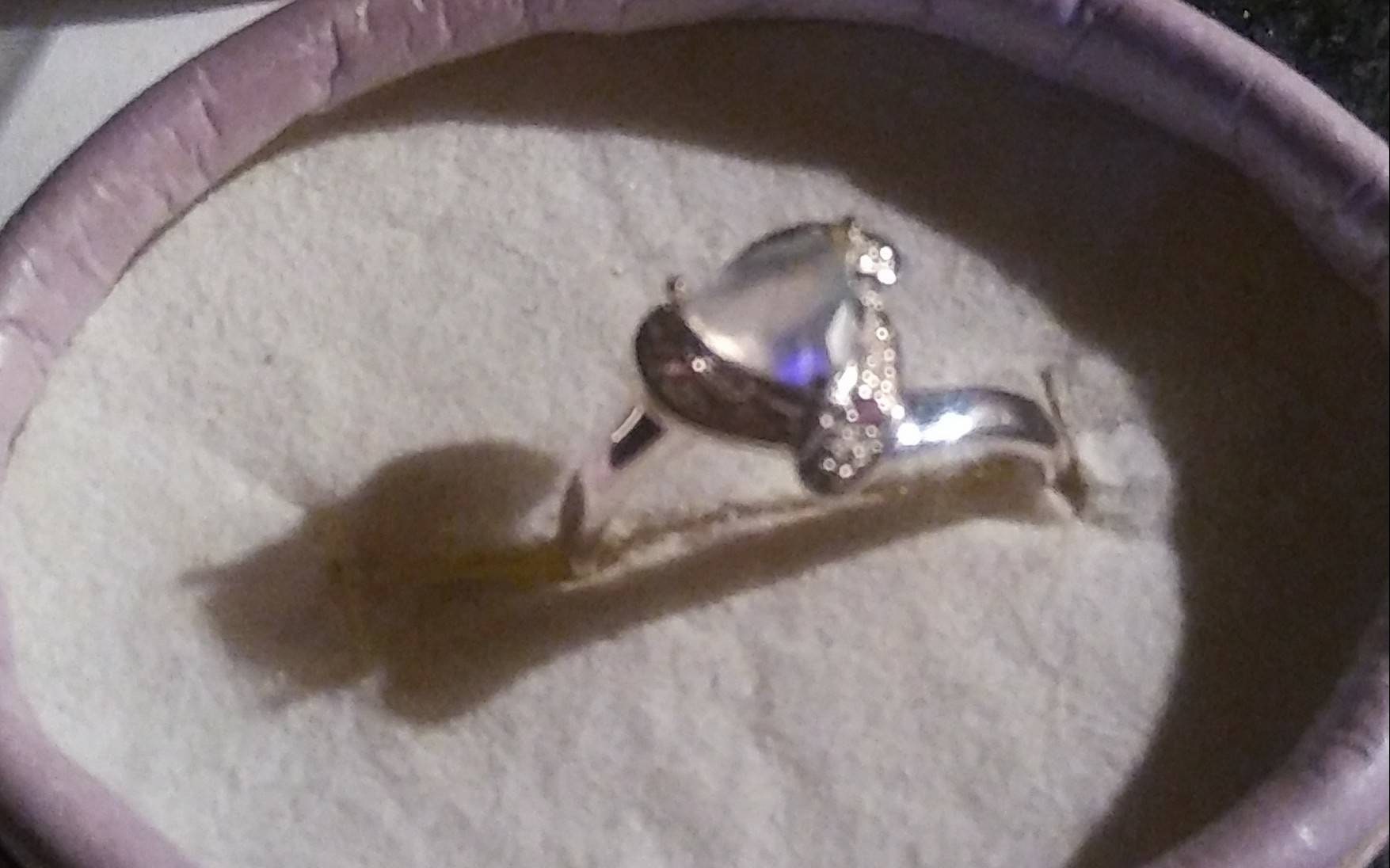Natural Ethiopian Opal Tanzanite accented Sterling Silver Ring - Thumbnail 2