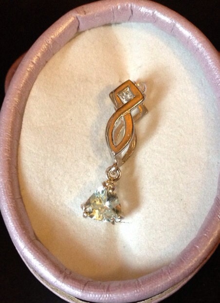 Natural Aquamarine Sterling Silver Necklace