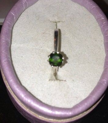 Natural Chrome Diopside Sterling Silver Ring - Thumbnail 3