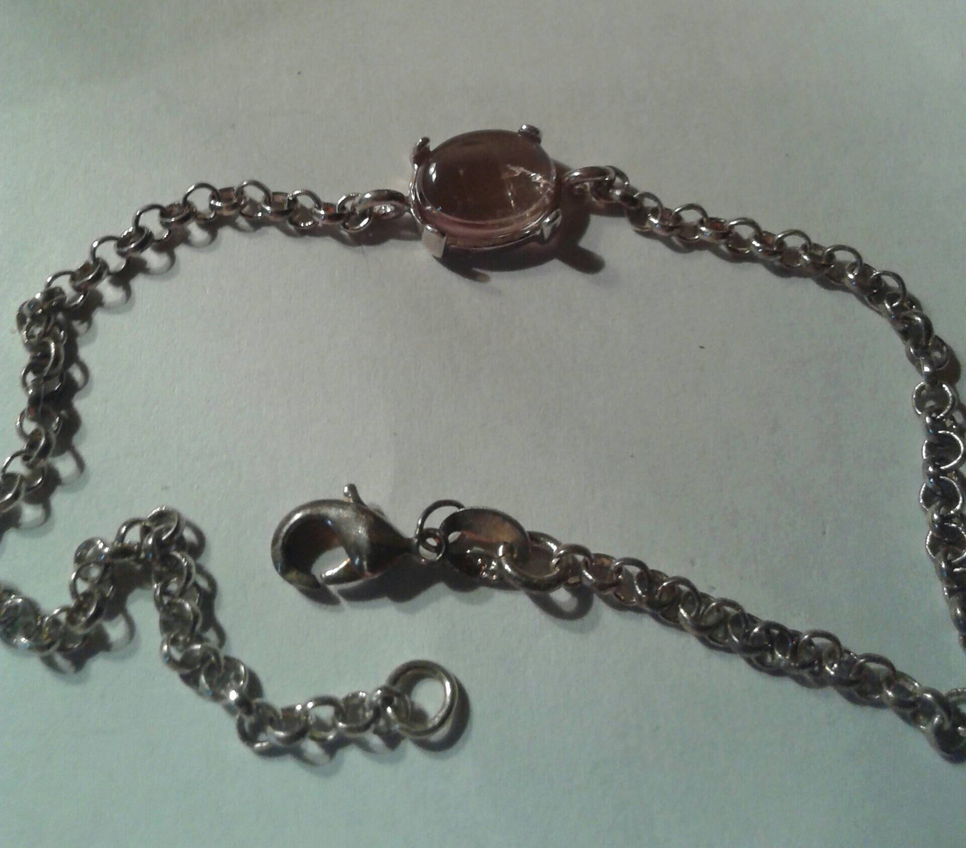 Natural Color Change Diaspore Sterling Silver Bracelet - Thumbnail 4