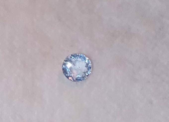 Natural Extremely Rare Color Change(Tenebrecent) Hackmanite Sapphire accented Sterling Silver Necklace (Comes with report) - Thumbnail 6
