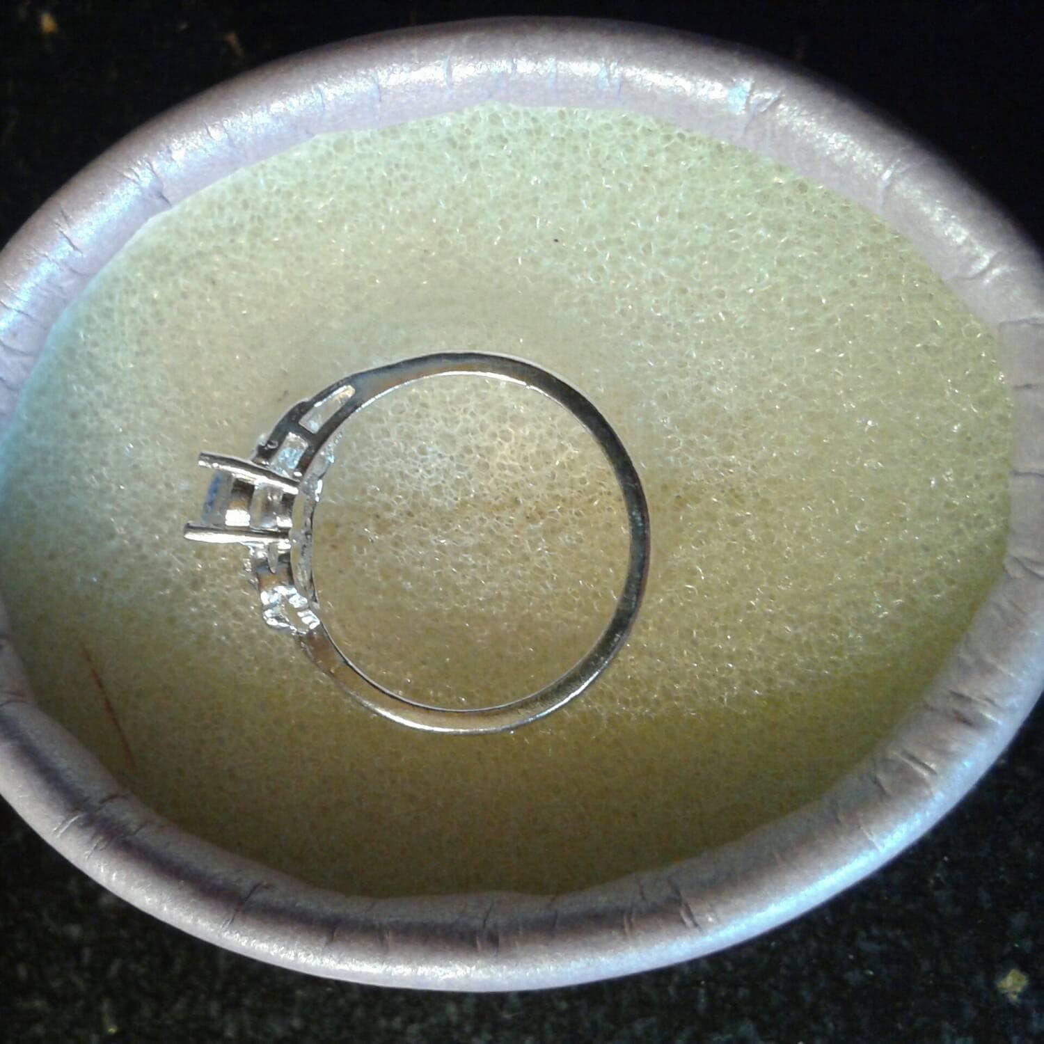 Natural Rare Maxixe Blue Beryl Diamond accented Sterling Silver Engagement Ring (Comes with report) - Thumbnail 4
