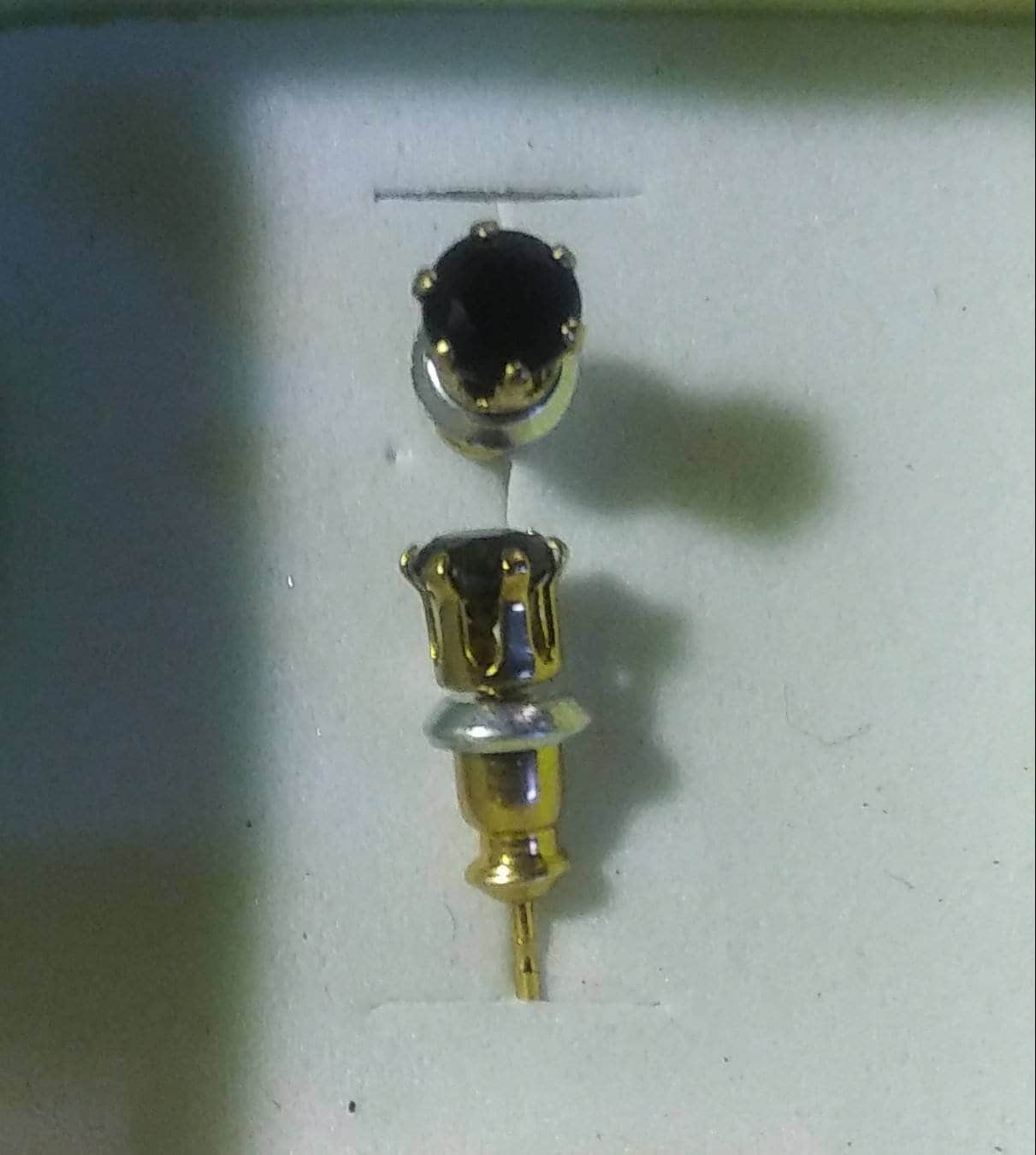Natural Epidote 14K Gold Vermiel Earrings - Thumbnail 3