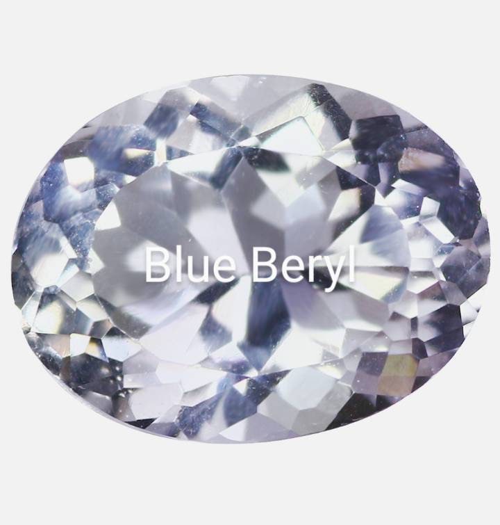 Natural Rare Maxixe Blue Beryl Diamond accented Sterling Silver Engagement Ring (Comes with report) - Thumbnail 5