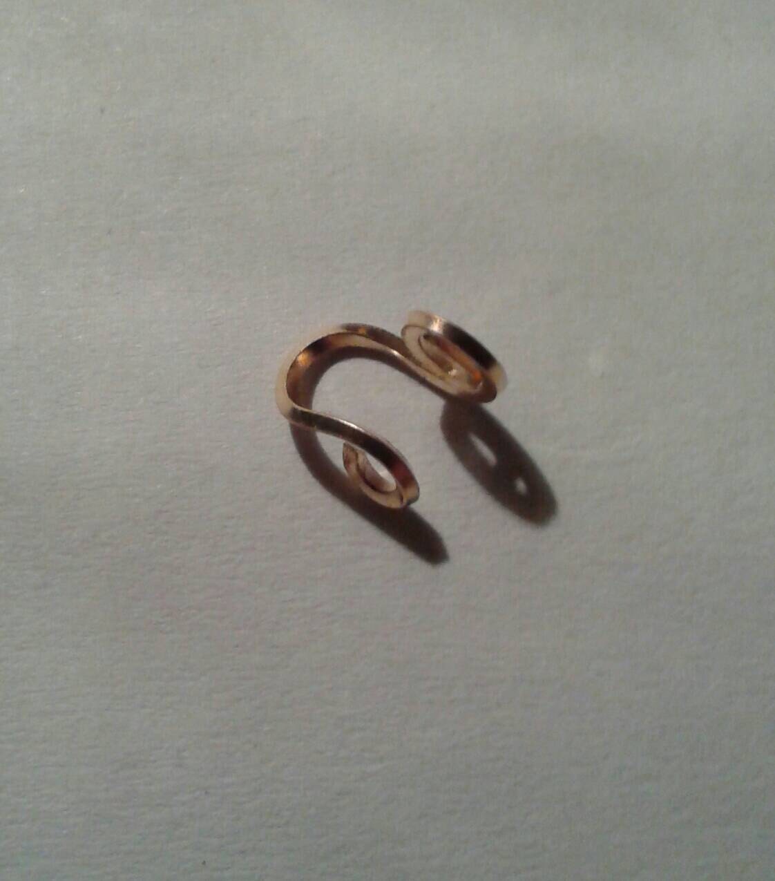 Peirceless 14K Gold Nose/Tragus Ring - Thumbnail 4