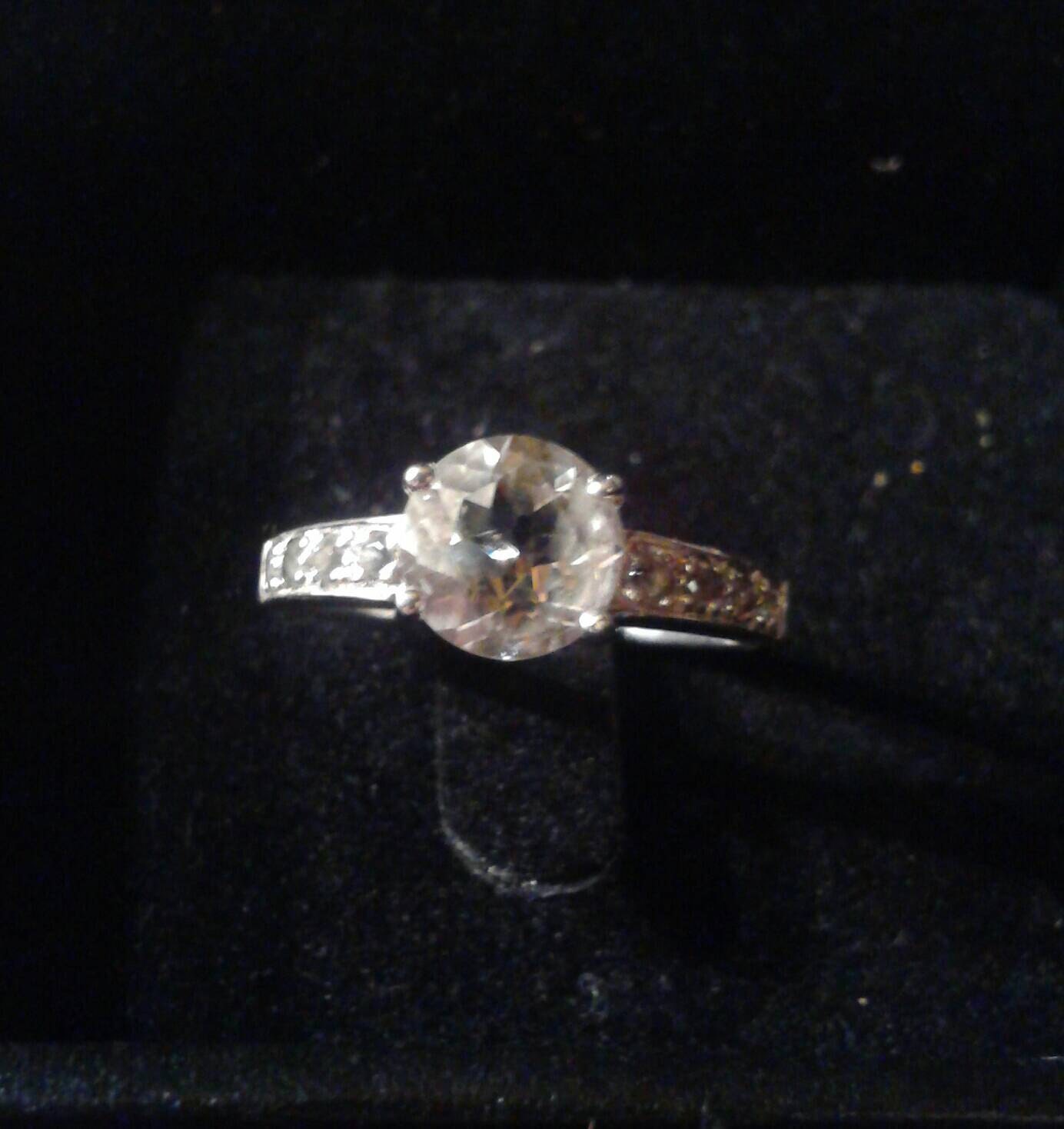 Natural Petalite Sterling Silver Engagement Ring - Thumbnail 2